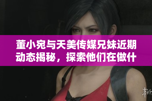 董小宛与天美传媒兄妹近期动态揭秘，探索他们在做什么
