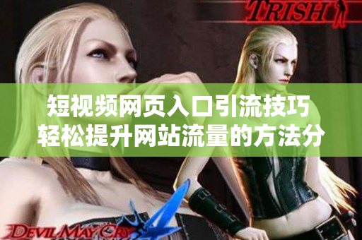 短视频网页入口引流技巧 轻松提升网站流量的方法分享