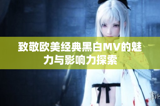 致敬欧美经典黑白MV的魅力与影响力探索