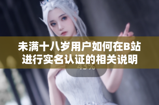 未满十八岁用户如何在B站进行实名认证的相关说明