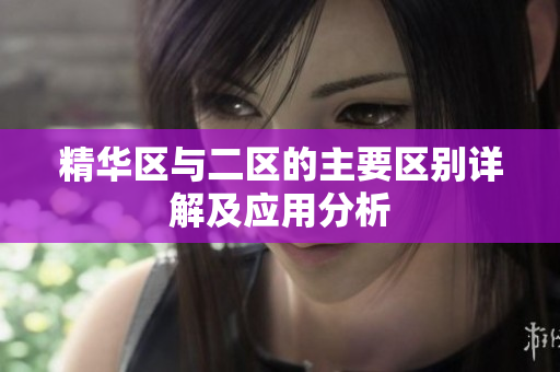 精华区与二区的主要区别详解及应用分析