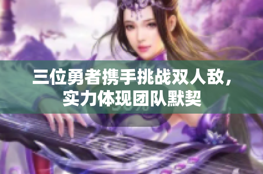 三位勇者携手挑战双人敌，实力体现团队默契