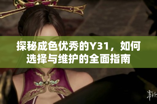 探秘成色优秀的Y31，如何选择与维护的全面指南