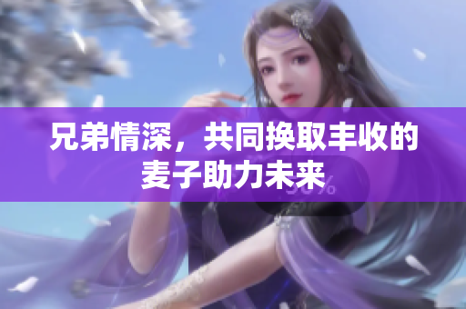 兄弟情深，共同换取丰收的麦子助力未来
