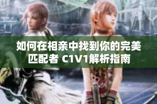 如何在相亲中找到你的完美匹配者 C1V1解析指南