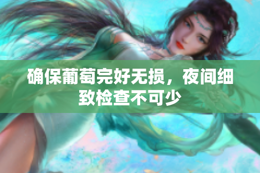 确保葡萄完好无损，夜间细致检查不可少