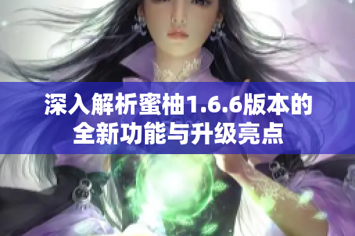 深入解析蜜柚1.6.6版本的全新功能与升级亮点