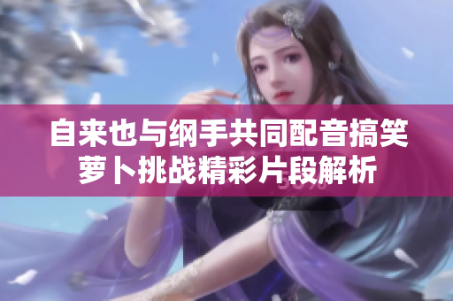 自来也与纲手共同配音搞笑萝卜挑战精彩片段解析