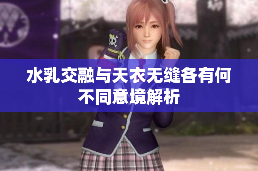 水乳交融与天衣无缝各有何不同意境解析
