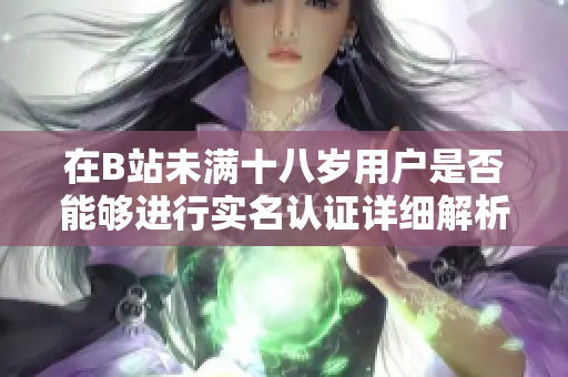 在B站未满十八岁用户是否能够进行实名认证详细解析