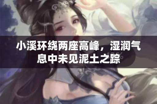 小溪环绕两座高峰，湿润气息中未见泥土之踪