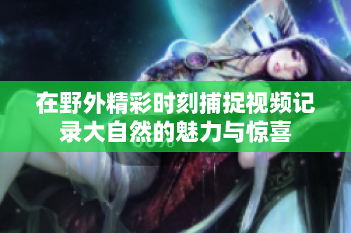 在野外精彩时刻捕捉视频记录大自然的魅力与惊喜