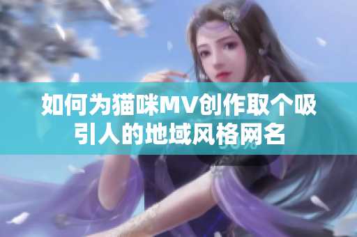 如何为猫咪MV创作取个吸引人的地域风格网名