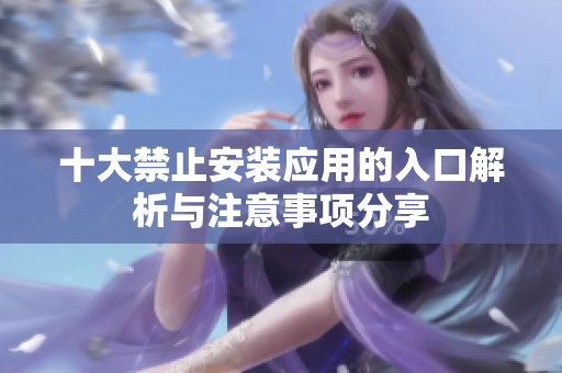 十大禁止安装应用的入口解析与注意事项分享