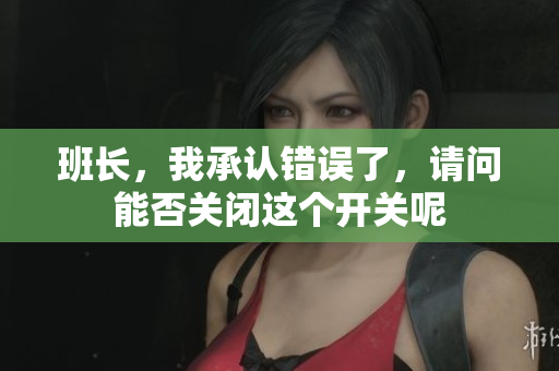 班长，我承认错误了，请问能否关闭这个开关呢