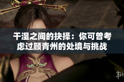 干湿之间的抉择：你可曾考虑过顾青州的处境与挑战