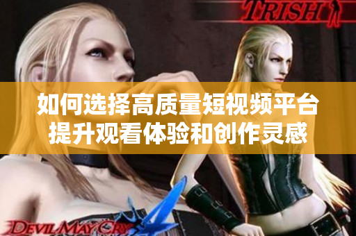 如何选择高质量短视频平台提升观看体验和创作灵感
