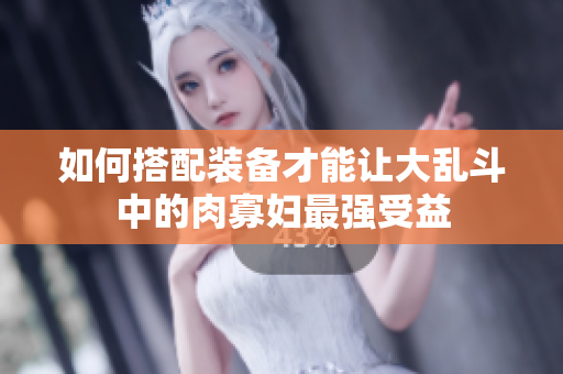 如何搭配装备才能让大乱斗中的肉寡妇最强受益