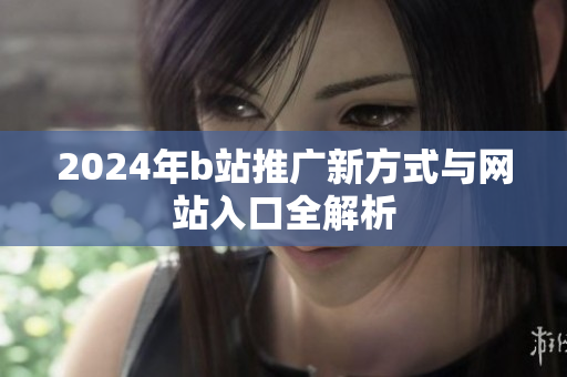 2024年b站推广新方式与网站入口全解析
