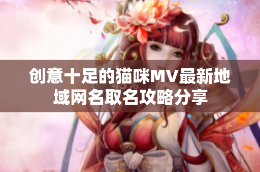 创意十足的猫咪MV最新地域网名取名攻略分享