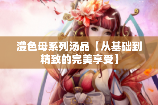 澧色母系列汤品【从基础到精致的完美享受】