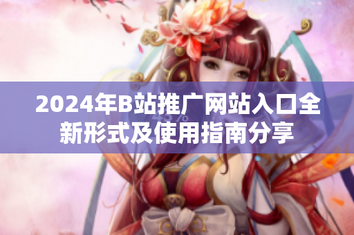 2024年B站推广网站入口全新形式及使用指南分享