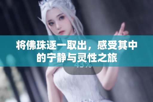 将佛珠逐一取出，感受其中的宁静与灵性之旅