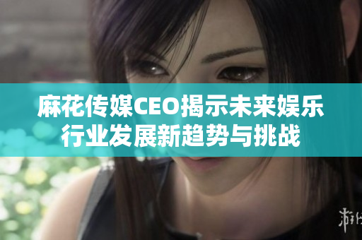 麻花传媒CEO揭示未来娱乐行业发展新趋势与挑战