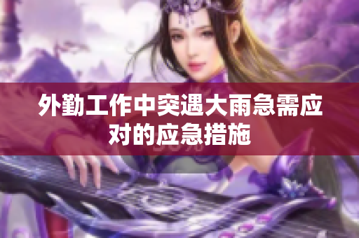 外勤工作中突遇大雨急需应对的应急措施