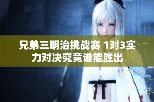 兄弟三明治挑战赛 1对3实力对决究竟谁能胜出