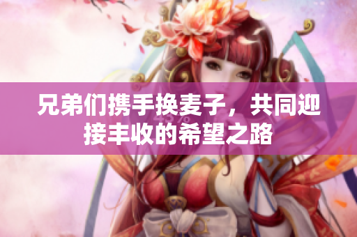 兄弟们携手换麦子，共同迎接丰收的希望之路
