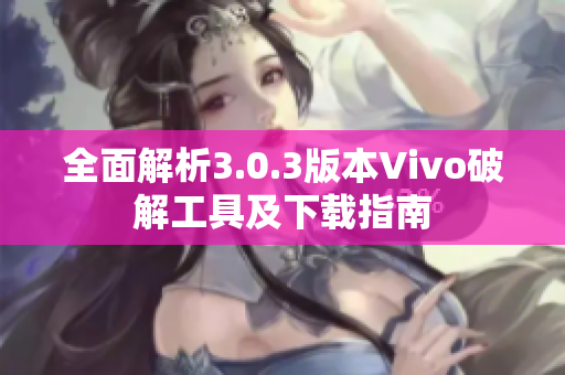 全面解析3.0.3版本Vivo破解工具及下载指南