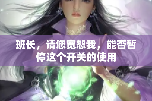 班长，请您宽恕我，能否暂停这个开关的使用