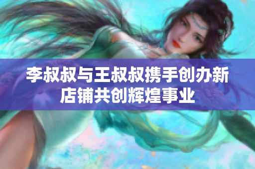 李叔叔与王叔叔携手创办新店铺共创辉煌事业