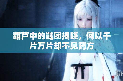 葫芦中的谜团揭晓，何以千片万片却不见药方