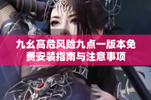 九幺高危风险九点一版本免费安装指南与注意事项