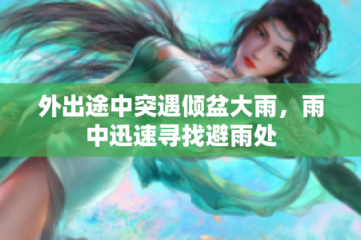 外出途中突遇倾盆大雨，雨中迅速寻找避雨处