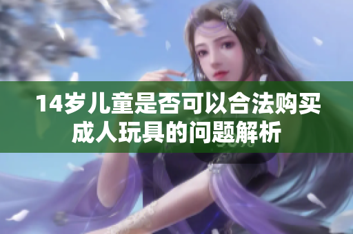 14岁儿童是否可以合法购买成人玩具的问题解析