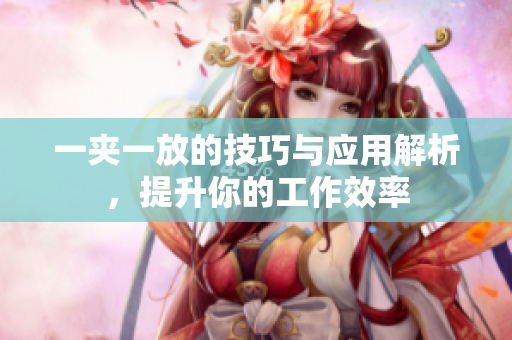 一夹一放的技巧与应用解析，提升你的工作效率
