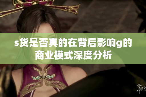 s货是否真的在背后影响g的商业模式深度分析